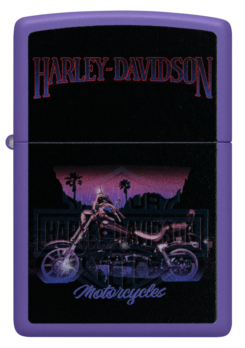 ZIPPO Harley-Davidson® Black Light Motorcycle Design