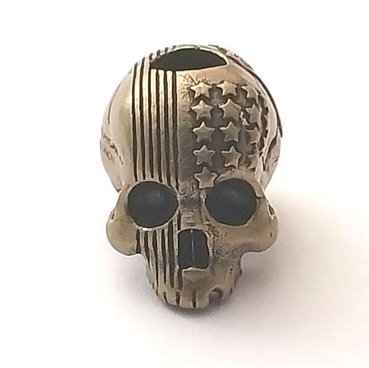 Coeburn Tool Brass USA American Flag Route 66 Skull Lanyard Bead CT3033