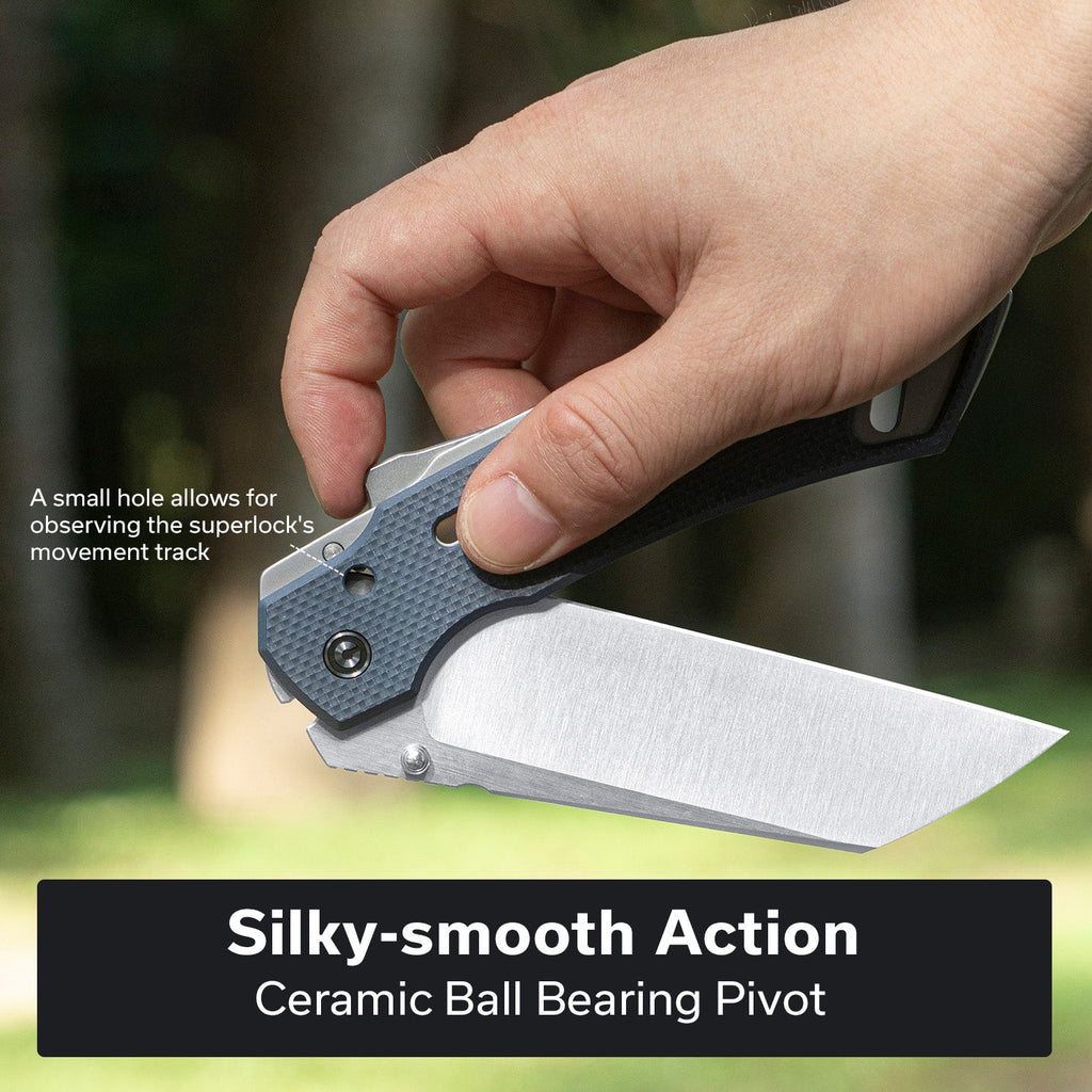 CIVIVI Buster FG Thumb Stud & Superlock Knife G10 Handle (4.2" Nitro-V Blade) C24052-2