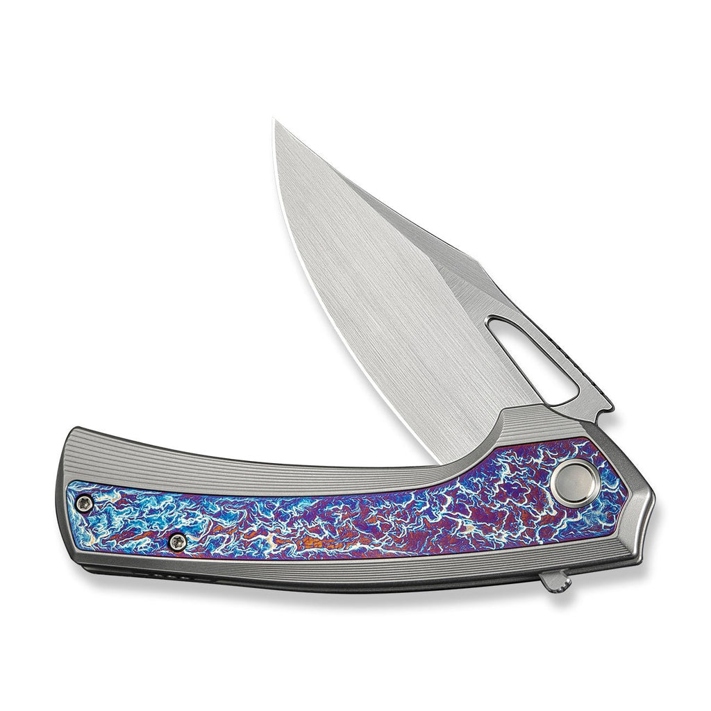 WE KNIFE CO LTD Nefaris Flipper & Thumb Hole Knife Titanium Handle (3.48" CPM 20CV Blade) WE22040FA-1