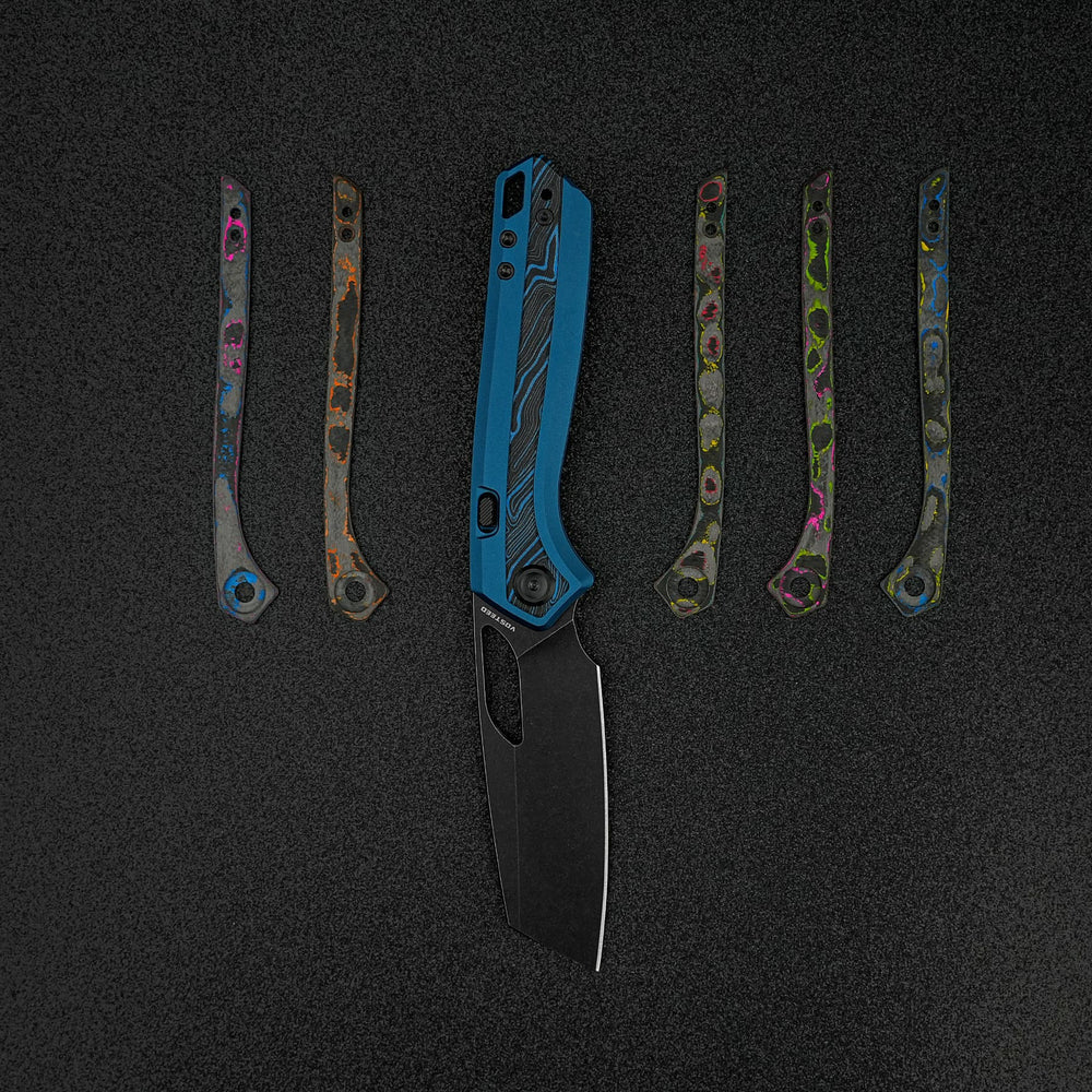 VOSTEED Kroc 329 -Top Liner Lock (3.29" S35VN Blade & Aluminum & Topo G10 Handle) - A1811