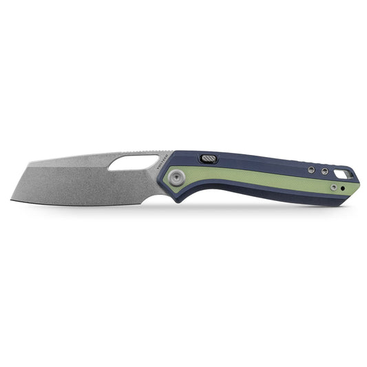 VOSTEED Kroc 329 -Top Liner Lock (3.29" S35VN Blade & Aluminum & Grow-in-the-Dark G10 Handle) - A1814