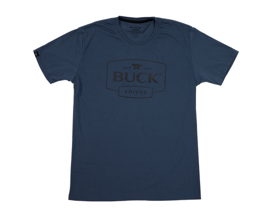 BUCK Navy Buck Logo T-Shirt