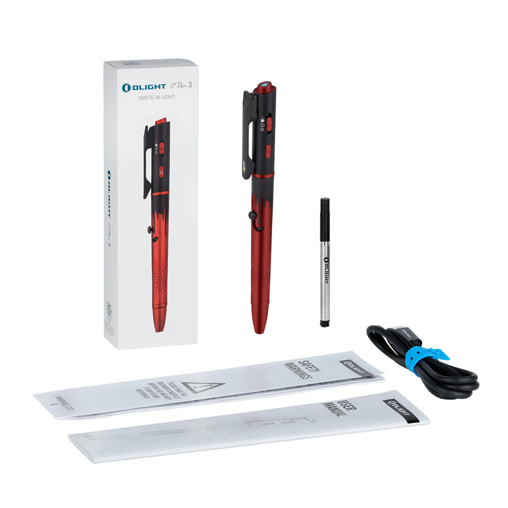 OLIGHT O'Pen 3 Multifunctional Pen Light with 120 Lumens & Green Laser