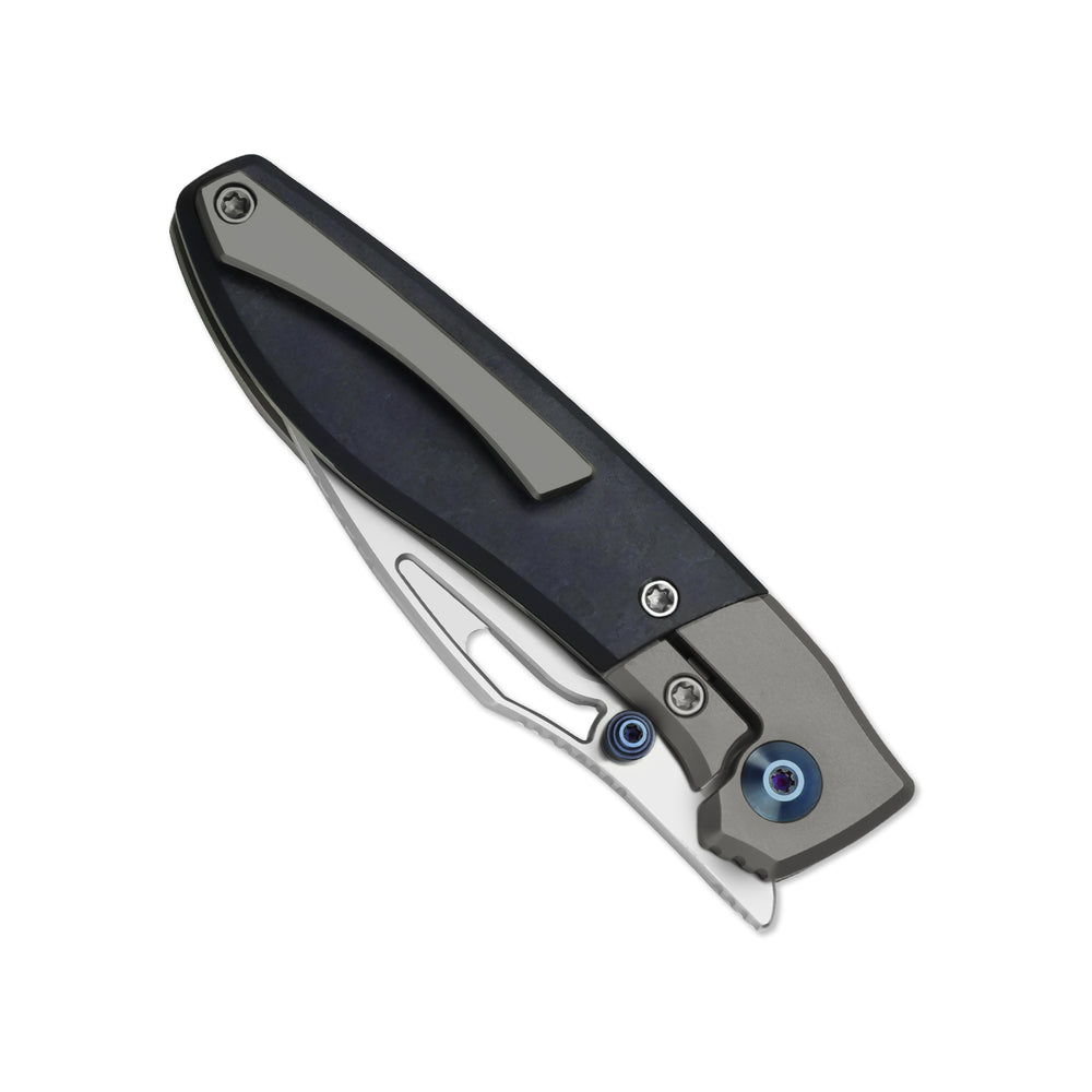 KIZER CUTLERY Shrike | S45VN | Titanium & Richlite | Front Flipper | Ki3746A3
