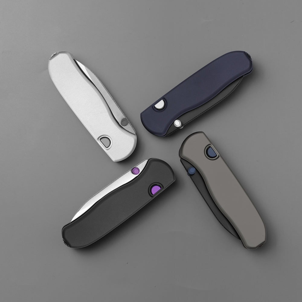 Drop Bear® Zero | Kizer Button Liner Lock™ | Elmax + DLC Ultra + Hollow Grind | Alumium | KizerB™ 3619BDA1