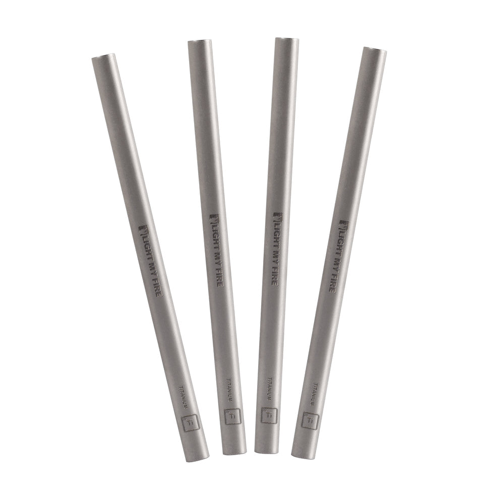 LIGHT MY FIRE WideStraw Titanium 4-pack