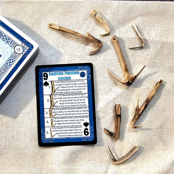 GRIM WORKSHOP Grim Survival Playing Cards Fishing Deck : 54 Survival Fishing Playing Cards