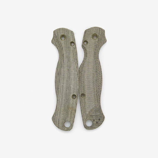 FLYTANIUM Micarta Lotus Scales for Spyderco Paramilitary 2 Knife