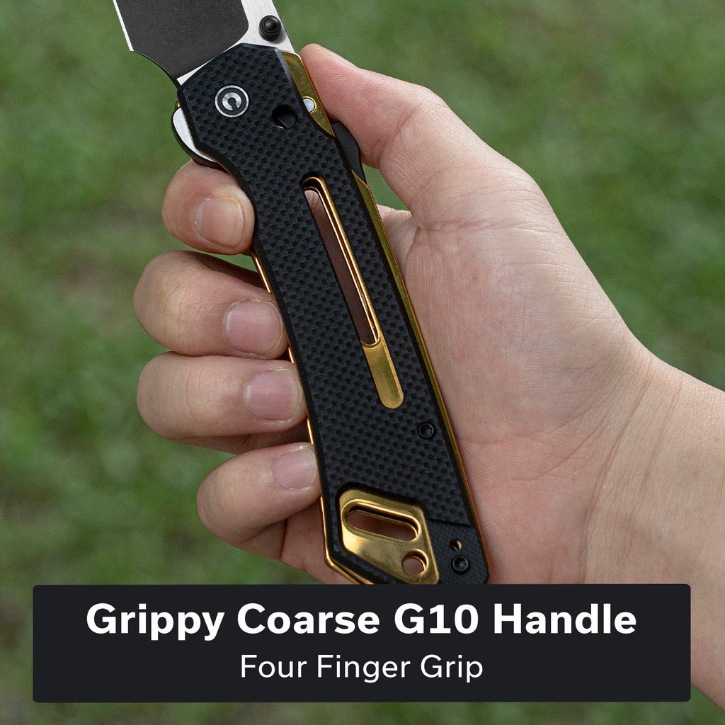 CIVIVI Buster FG Thumb Stud & Superlock Knife G10 Handle (4.2" Nitro-V Blade) C24052-1