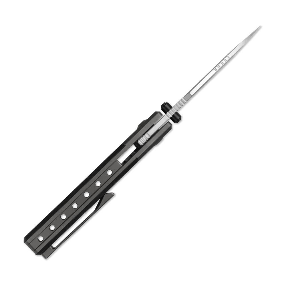 KIZER CUTLERY Shrike | S45VN | Titanium & Carbon Fiber | Front Flipper | Ki3746A1