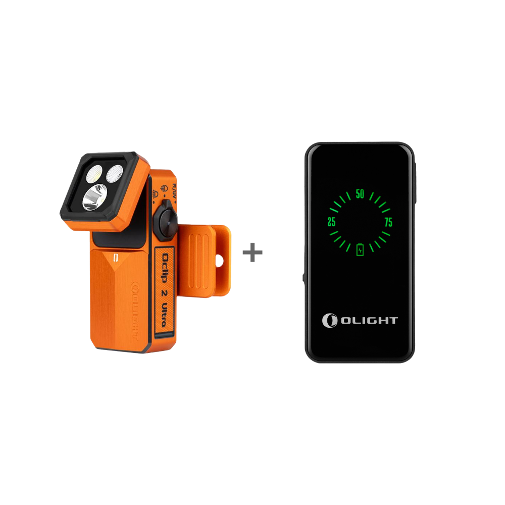 OLIGHT Oclip 2 Ultra & Premium Clip Flashlight | UV, Floodlight, Red & Spotlight