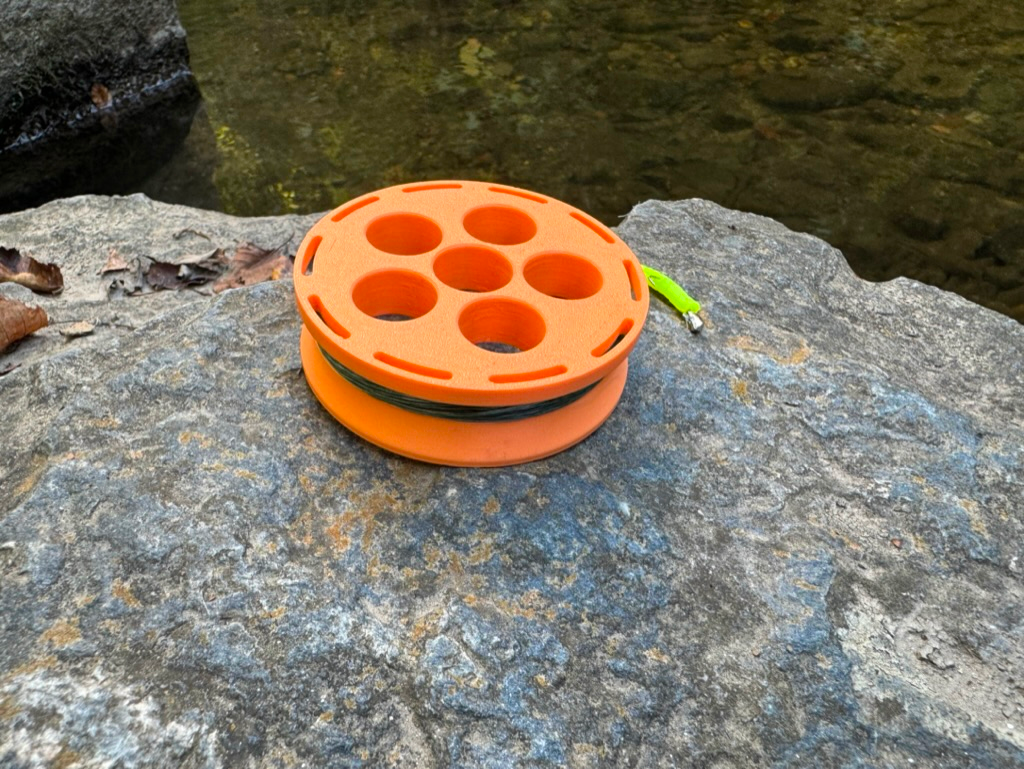 Crystal Creek Gear GoReel Rodless Hand Reel (Orange)