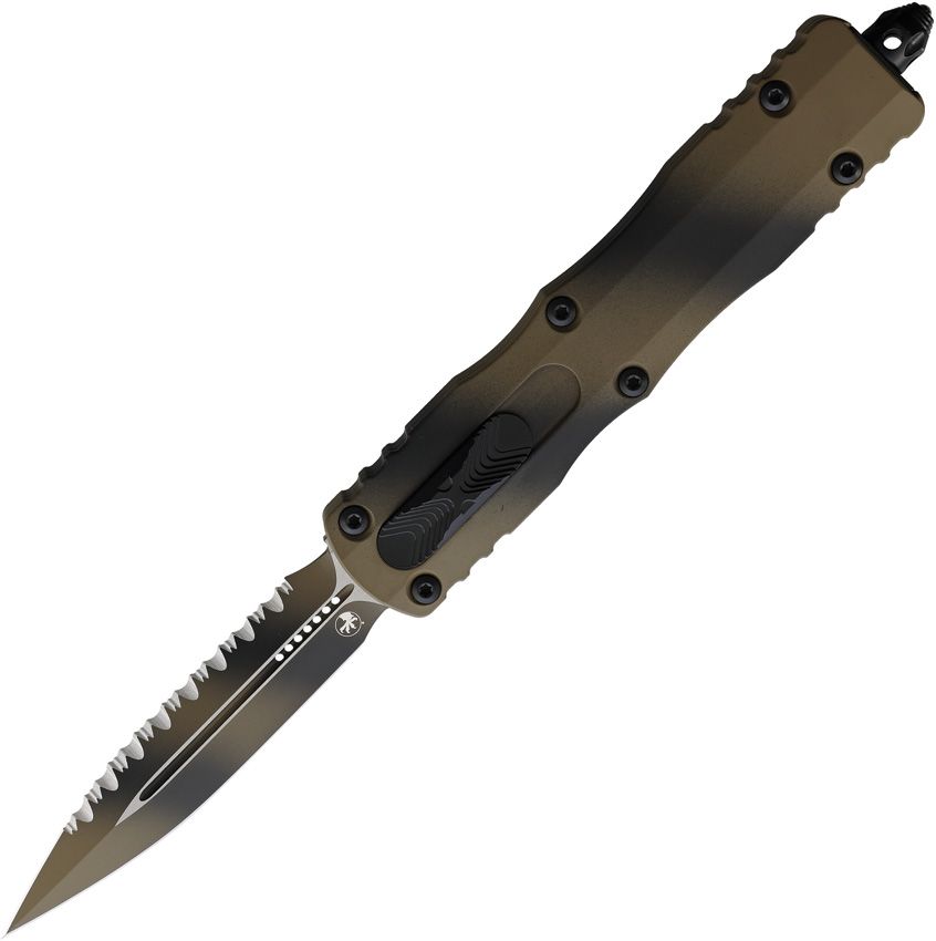 Microtech Auto Dirac Delta D/E OTF Tan War Paint