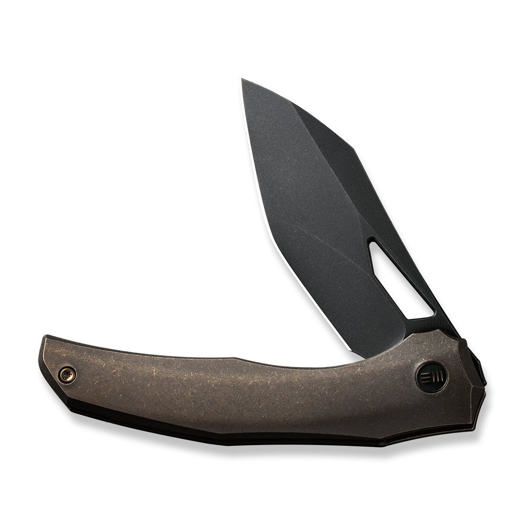 WEKNIFE Ignio Mystery Box Bronze Titanium Handle (3.3" Black Stonewashed CPM 20CV Blade) WE22042B-2 MB, With One Free Mystery WE Or CIVIVI Model