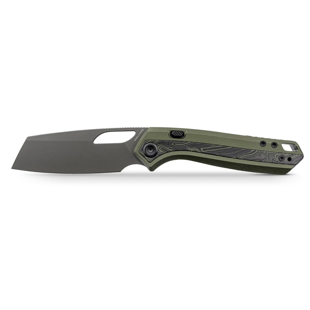 VOSTEED Kroc 329 -Top Liner Lock (3.29" S35VN Blade & Aluminum & Topo G10 Handle) - A1812