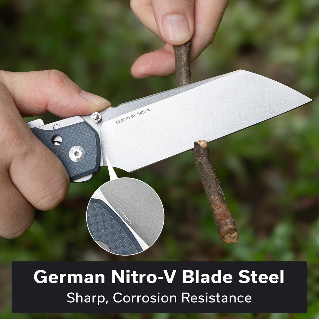 CIVIVI Buster FG Thumb Stud & Superlock Knife G10 Handle (4.2" Nitro-V Blade) C24052-2