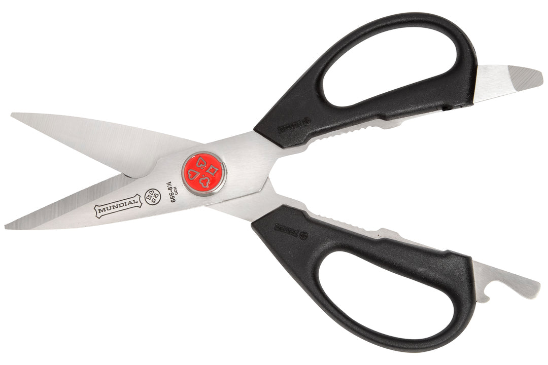 Mundial BP666 Take-a-Part Utility Shears Red Dot 8.5 inches Black