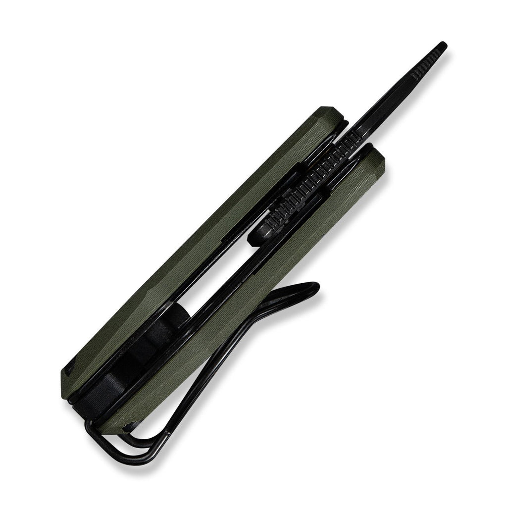 CIVIVI Pyrus Slip Joint Utility Knife OD Green G10 Handle (0.65" Black Stonewashed 14C28N Blade) C23038-4