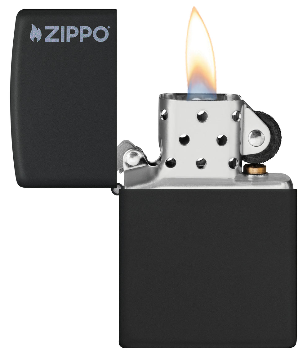 ZIPPO Classic Black Matte with Zippo Logo