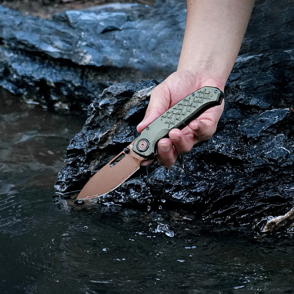 VOSTEED Zander - Vanchor Lock® (3.40" S35VN Blade & Aluminum Handle) - A4604
