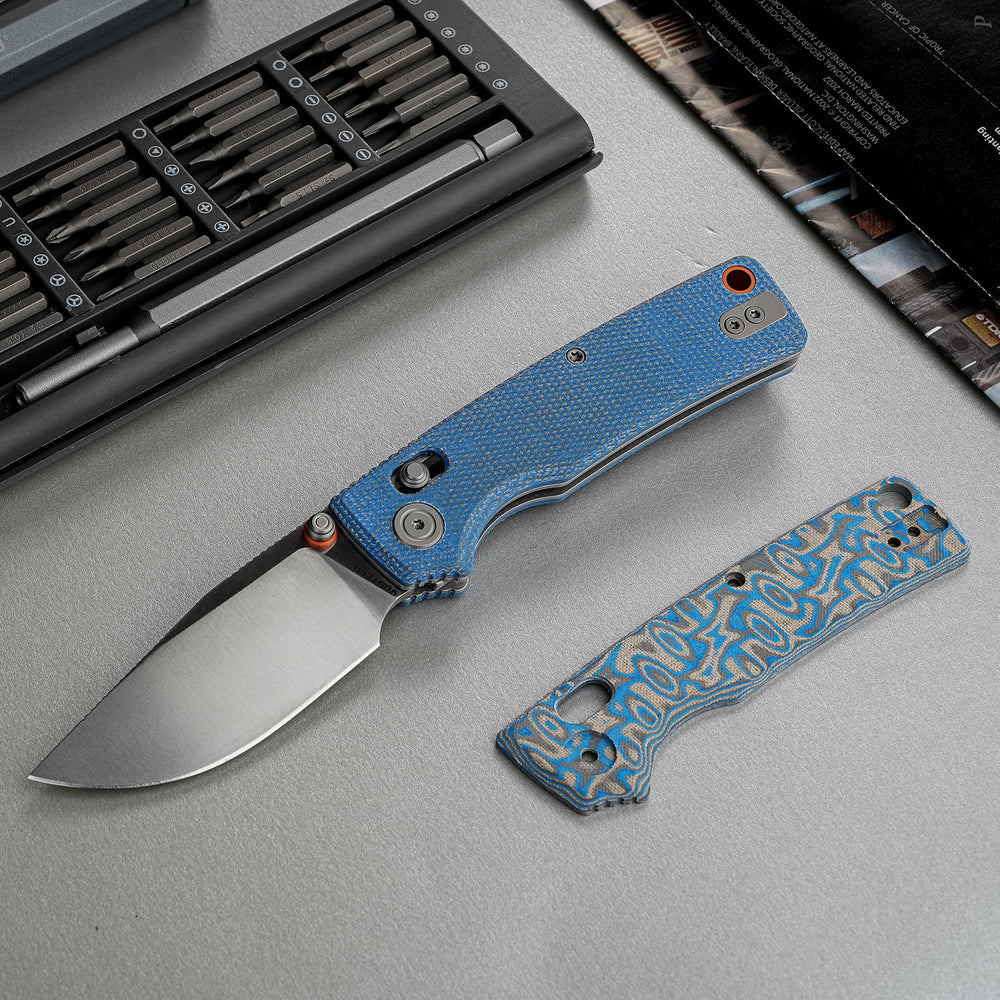VOSTEED Porcupine ModSwap™ - Crossbar Lock Knife (3.08" 154CM Blade & Micarta Handle) - A3105