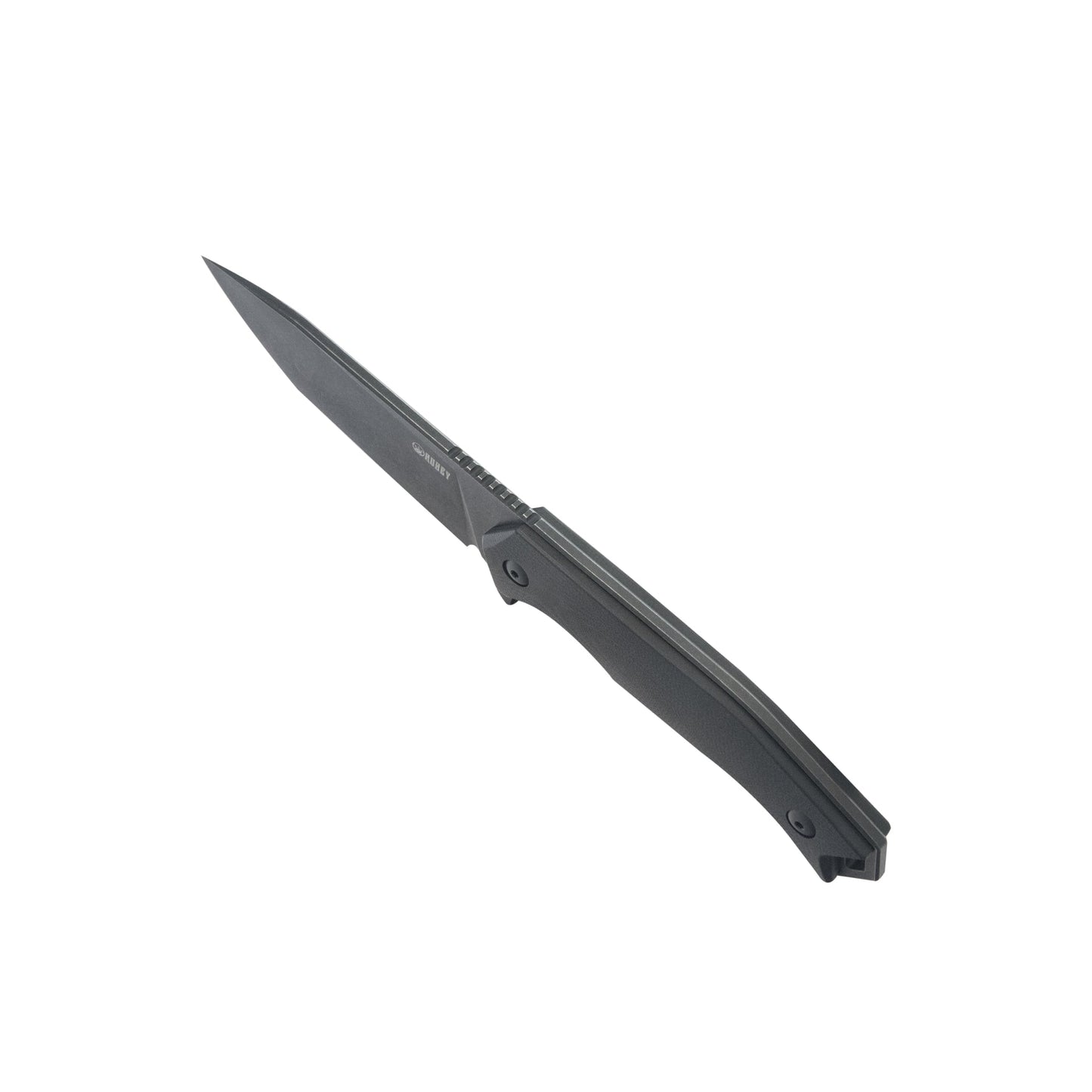 KUBEY Swordfish Outdoor Fixed Blade Knife Black G10 Handle 4.1" Blackwash AUS-10 KU184F