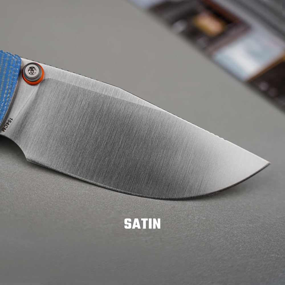 VOSTEED Porcupine ModSwap™ - Crossbar Lock Knife (3.08" 154CM Blade & Micarta Handle) - A3105
