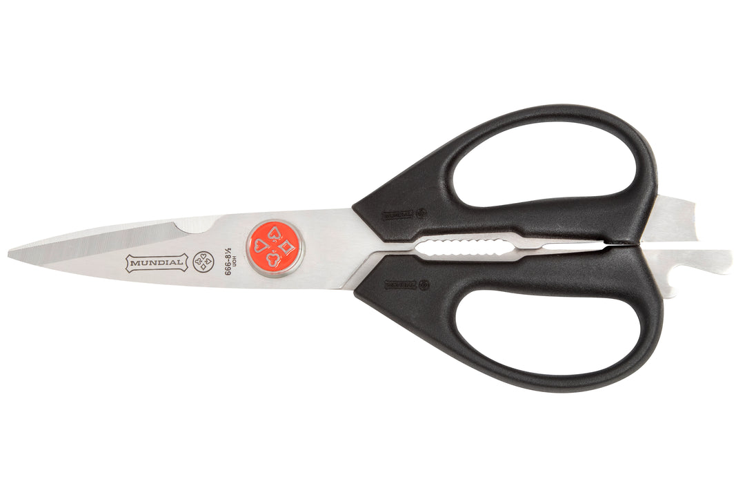 Mundial BP666 Take-a-Part Utility Shears Red Dot 8.5 inches Black