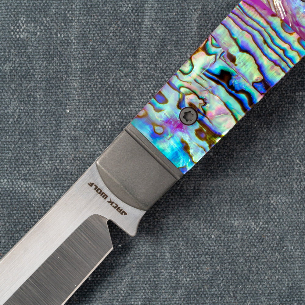JACK WOLF KNIVES BACKWOODS FIXEDC - ABALONE