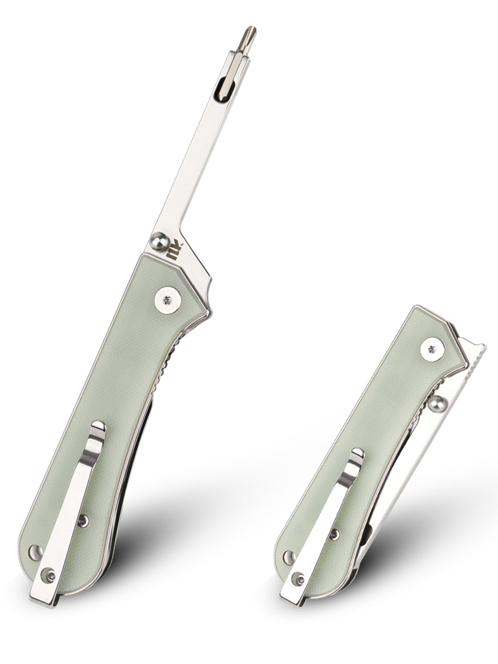 NUKNIVES KUMPANTER T33 FOLDING SCREWDRIVER JADE T33-3003