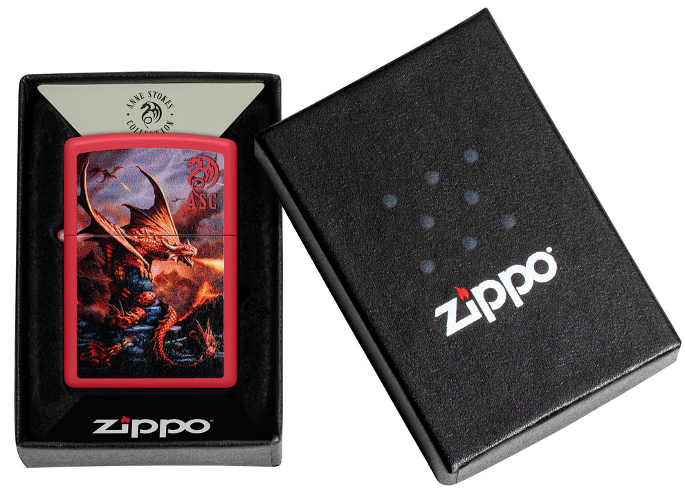 ZIPPO Anne Stokes Fire Dragon Design
