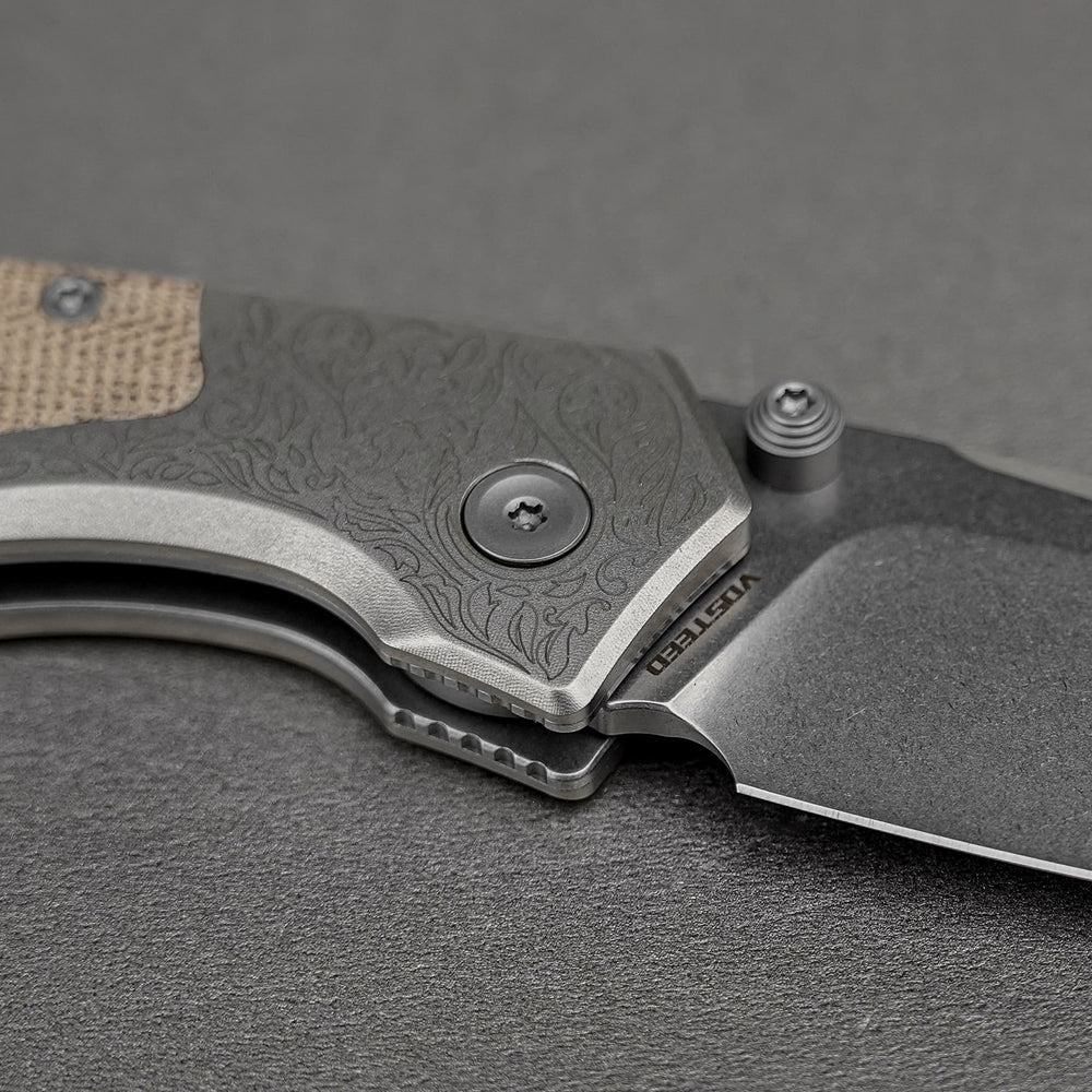 VOSTEED Psyop - Top Liner Lock Knife (2.99" S35VN Blade & Norplex UltreX™ Micarta Handle) - A2232