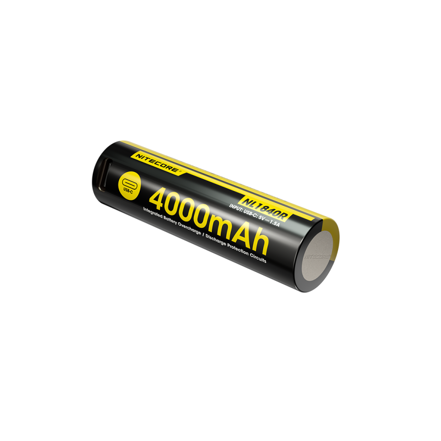 NITECORE NL1840R High Performance USB-C Rechargeable Li-ion Battery