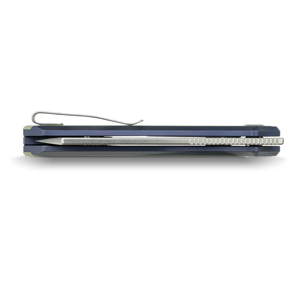 VOSTEED Kroc 329 -Top Liner Lock (3.29" S35VN Blade & Aluminum & Grow-in-the-Dark G10 Handle) - A1814