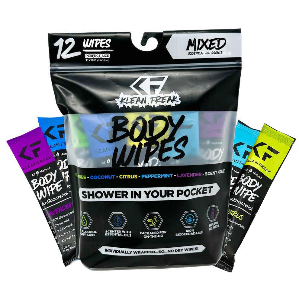 KLEAN FREAK Body Wipes - 12 Pack