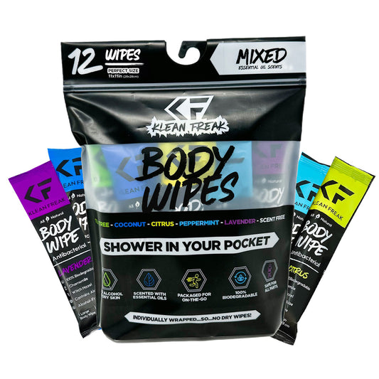 KLEAN FREAK Body Wipes - 12 Pack