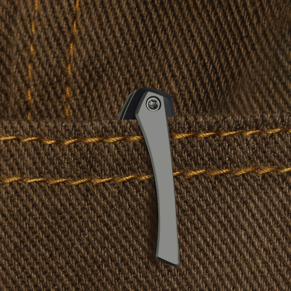 KIZER CUTLERY Shrike | S45VN | Titanium & Richlite | Front Flipper | Ki3746A3