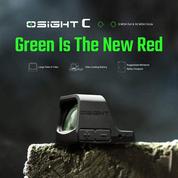 OLIGHT Osight C Open Reflex Optic with Replaceable Side-Loading Battery