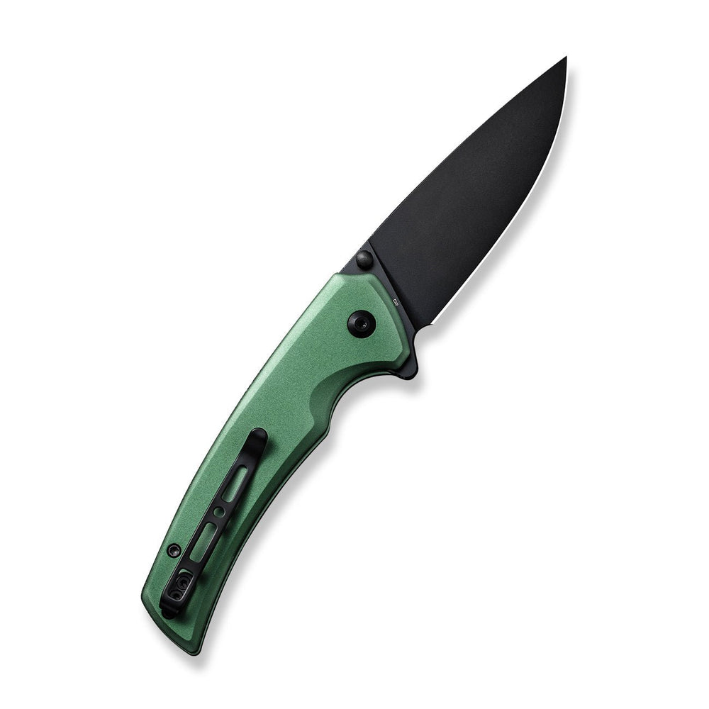 SENCUT Serene Flipper & Button Lock & Thumb Stud Knife Aluminum Handle (3.48" D2 Blade) S21022B-5