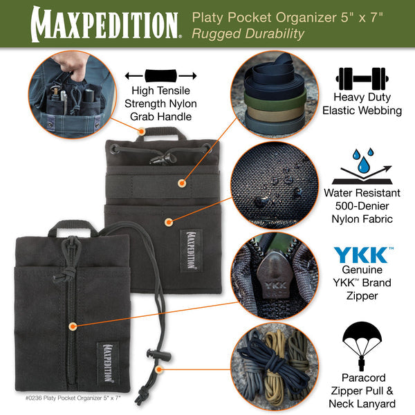 MAXPEDITION Platy Pocket Organizer 5" x 7"