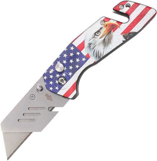 S-TEC Utility Button Lock Flag/Eagle