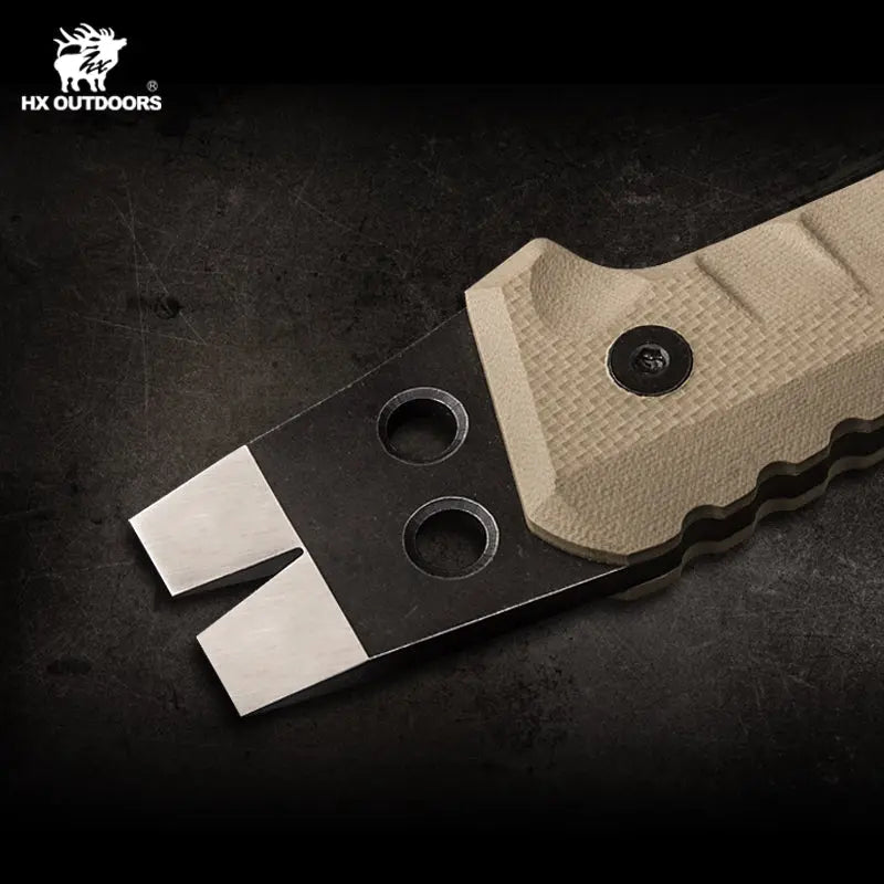 HX OUTDOORS GUARDIANS Hatchet | 13" Overall Length | 420 Blade | TAN G10 Handle