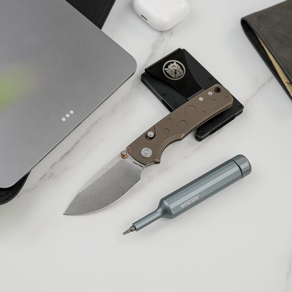VOSTEED Porcupine TiSlim™ - Top Liner Lock (3.04" S90V Blade & Titanium Handle) - A4807