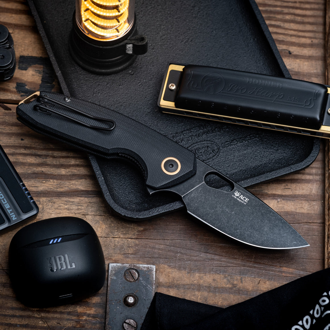 GIANT MOUSE ACE Tribeca - Black & Brass