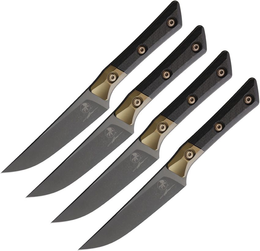 Microtech Steak Knife Set CF DLC