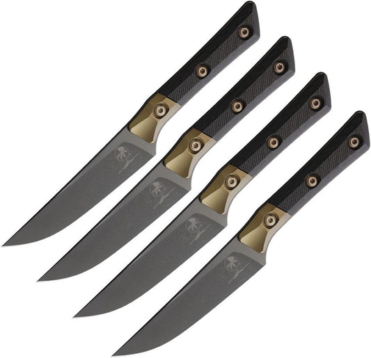 Microtech Steak Knife Set CF DLC