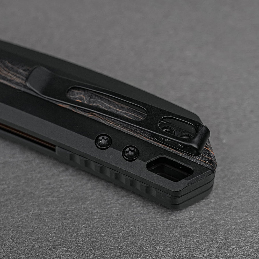 VOSTEED Kroc 329 -Top Liner Lock (3.29" S35VN Blade & Aluminum & Topo G10 Handle) - A1810