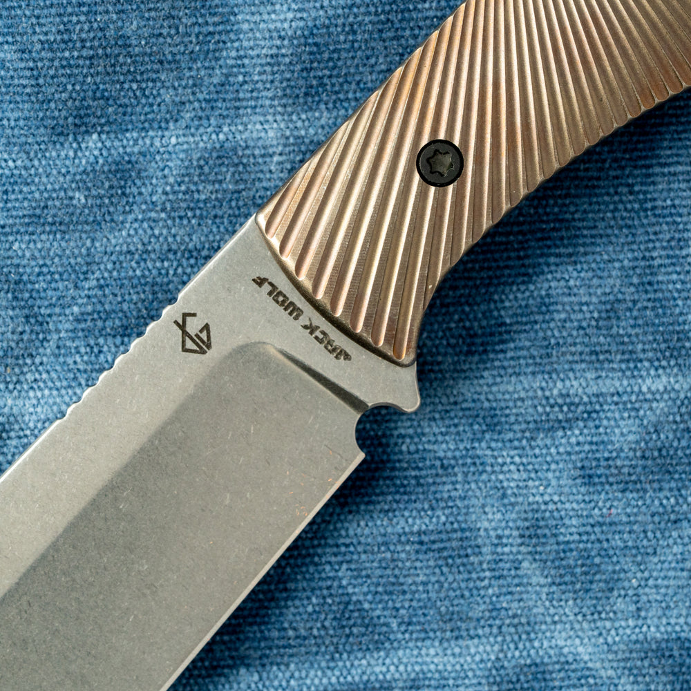 JACK WOLF KNIVES BORDERTOWN BOWIE - TITANIUM STARBURST