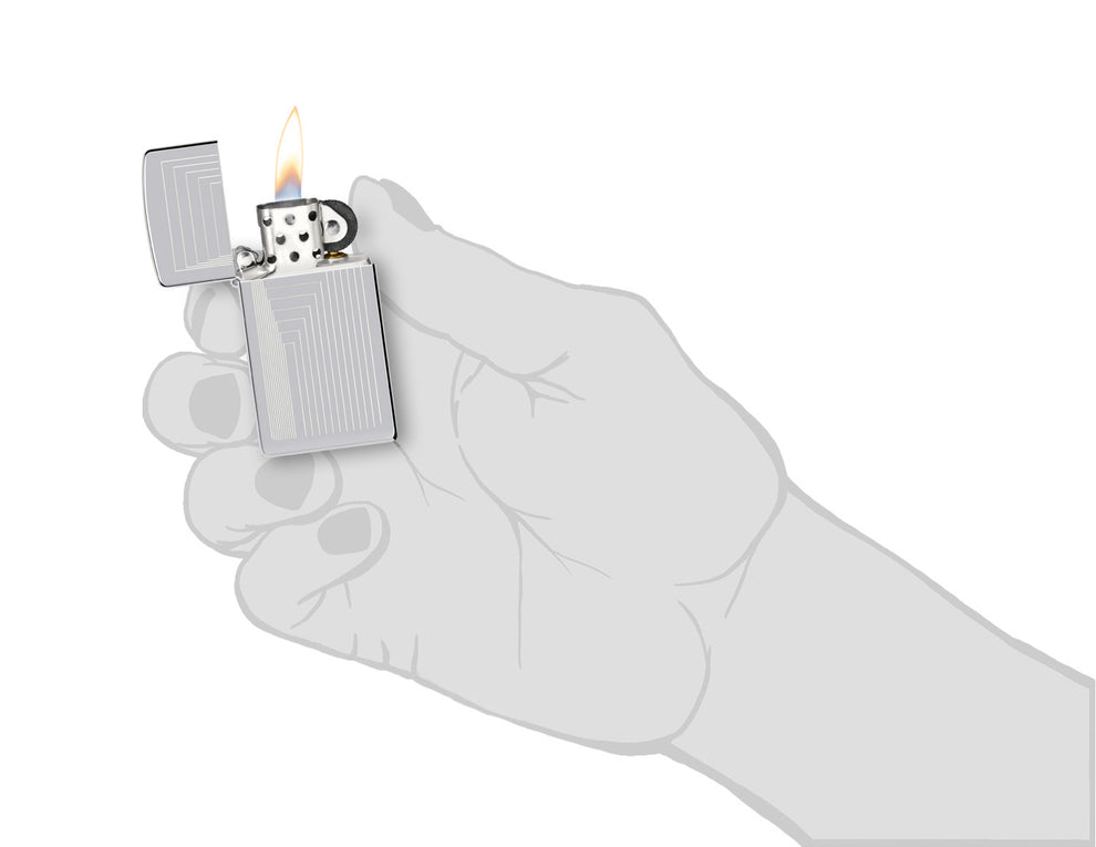 ZIPPO Slim® Laser Pattern Design
